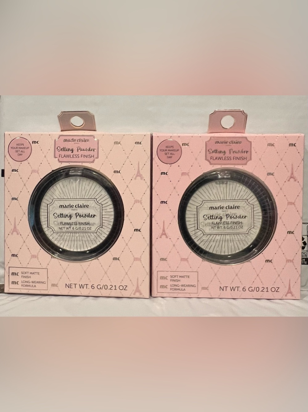Marie Claire Paris Setting Powder - Flawless Finish. Set of 2.